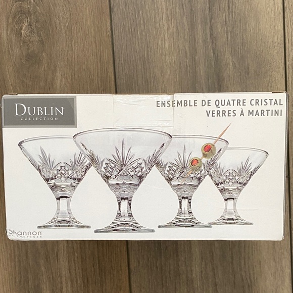 Other - Crystal Martini Glasses - Clear (Set of 4)